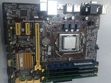 Материнская плата ASUS B85M-G LGA1150 + Intel Core i3-4330 + DDR3 10Gb