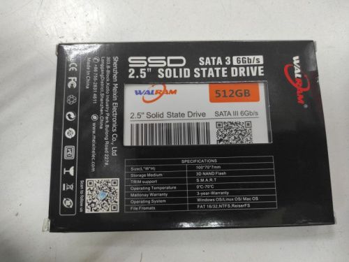 SSD 2.5 Walram 512Gb