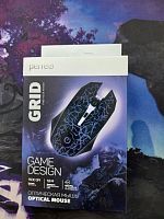 Мышь игровая проводная Perfeo "GRID", 4 кн, USB 7 цв. подсветка, 800-1600 DP